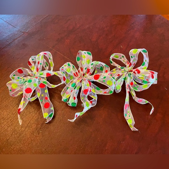Christmas Bows - Set of 3 - Picture 2 of 9